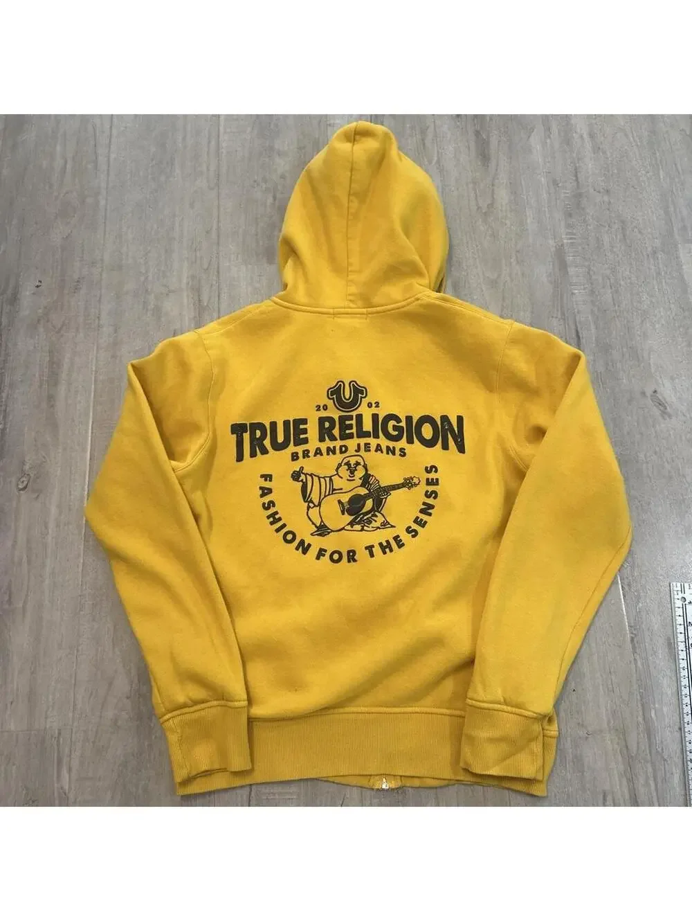 True Religion Men's Yellow Hoody